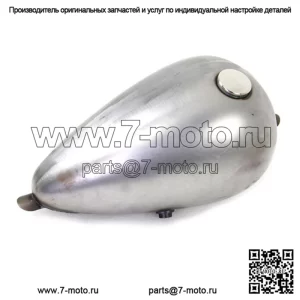 Необработанный бензобак Chopper Wasp Peanut емкостью 2,2 галлона с одинарной крышкой, кастрюля Harley Ironhead XS650 (для: Harley-Davidson)
