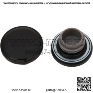 Глянцевая черная крышка газового топливного бака с винтами в позднем стиле, невентилируемый Harley (для: Harley-Davidson)