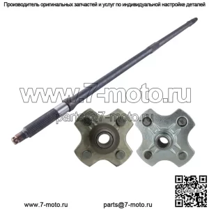 Задняя ось и ступицы Honda TRX 500 Foreman/Rubicon 2001 2002 - 2014