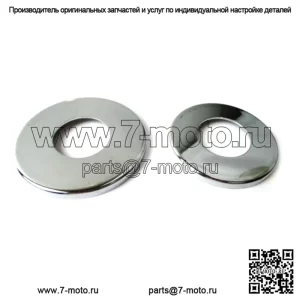 Хромированные пыльники верхнего и нижнего подшипника Harley Triple Tree 49-03 (для: Harley-Davidson)