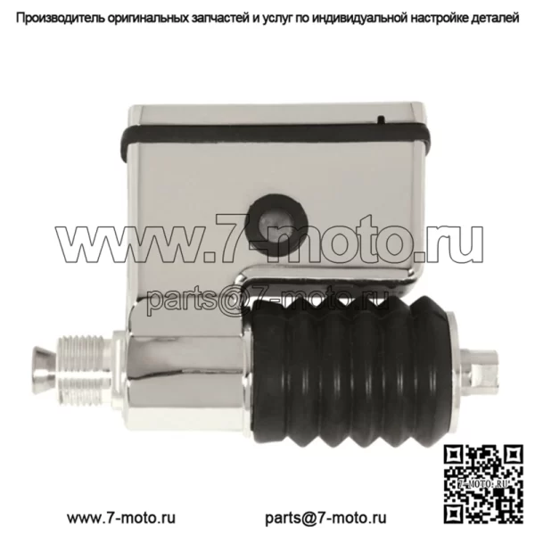 Хромированный сменный главный цилиндр заднего тормоза OE 42474-90A Harley Dyna 91-05 (для: Harley-Davidson)