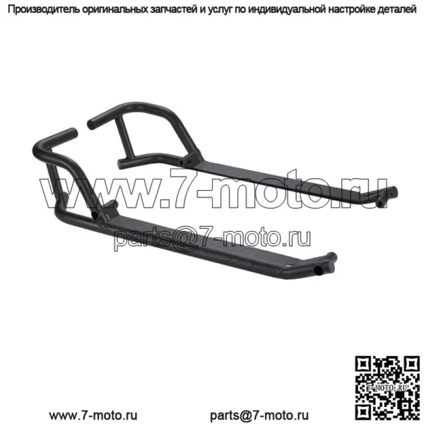 Сверхмощные рок-слайдеры с боковыми ступеньками Nerf Bars для Polaris Ranger XP 1000 2018-2023 гг.