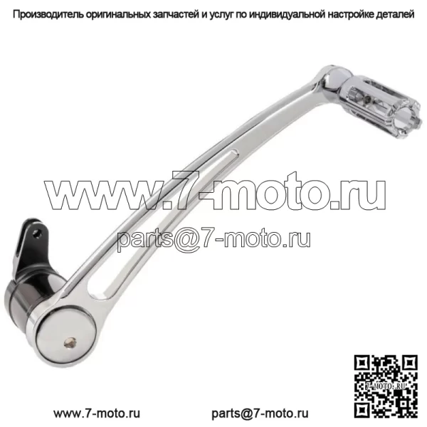 Тормозной рычаг  10 калибра, хромированный алюминий + колышек 1 дюйм Harley Touring Softail 00+ (для: Harley-Davidson)