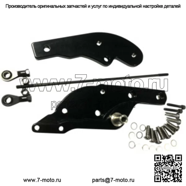 Комплект удлинителя  Black Forward Control 3 дюйма Harley Softail 18+ M8 (для: Harley-Davidson)