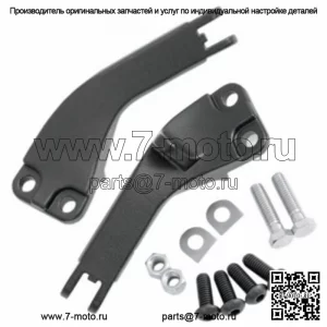 Пара кронштейнов крепления подножки заднего пассажира  Black Harley Dyna FXD (для: Harley-Davidson)