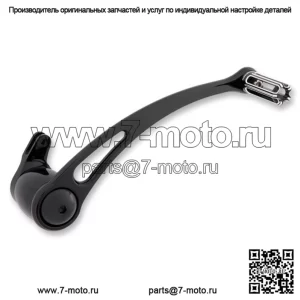 Тормозной рычаг  10 калибра, черный алюминий + колышек 1 дюйм Harley Touring Softail 00+ (для: Harley-Davidson)