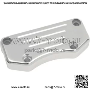 Верхний зажим руля Buffalo с хромированной шаровой фрезой  Harley Custom (Для: Harley-Davidson)