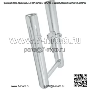 Hot Legs Chrome Deep Cut опускает ползунки оси 00-07 Harley Touring (Для: Harley-Davidson)