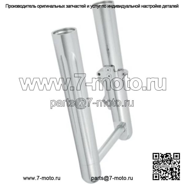 Hot Legs Chrome Deep Cut опускает ползунки оси 00-07 Harley Touring (Для: Harley-Davidson)