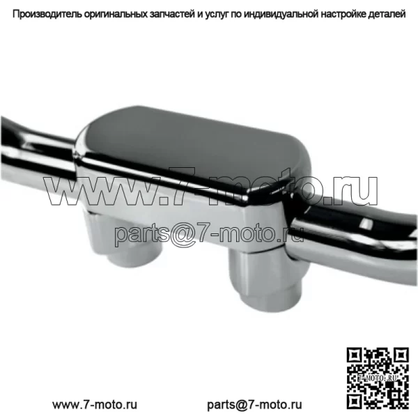 Хромированный комплект верхних зажимов руля с прямыми стойками 1 1/2 Harley Softail Touring Dyna (для: Harley-Davidson)
