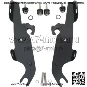 Обтекатель Memphis Shades, черный комплект крепления с замком триггера Harley Softail OEM Lightbar (для: Harley-Davidson)