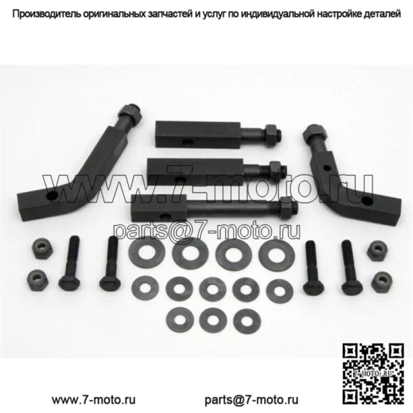 Реплика комплекта кронштейна для крепления подножки Parkerized Harley EL FL Knucklehead Panhead (для: Harley-Davidson)