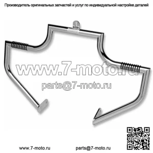 Хромированная защита двигателя Linbar Lindby Highway Bar с подножками Harley Touring 1997-2016 гг. (Для: Harley-Davidson)