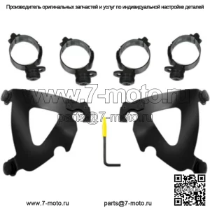 Комплект крепления Memphis Shades Black Road Warrior с триггерным замком Harley 18+ FLSB FXLRS (Для: Harley-Davidson)