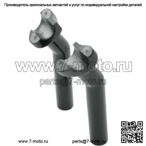 Black Pullback 6 стояков руля 1/2 дюйма Harley Dyna Softail XL (для: Harley-Davidson)