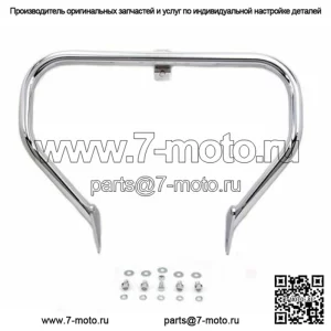 Хромированная защита рамы двигателя Mid Control Dyna Front Crash Engine 91-2005 Harley Davidson