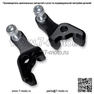 Комплект задних занижающих кронштейнов Covingtons черного цвета размером 1 дюйм Harley Touring Bagger Dresser 09+ (Для: Harley-Davidson)