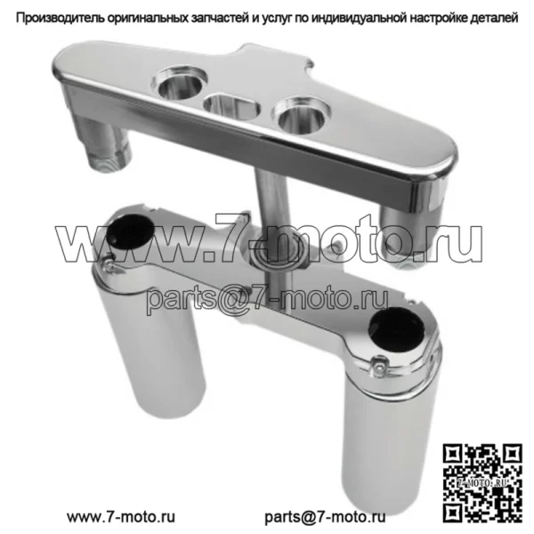 Холтеры Hawg, комплект тройного дерева с наклоном 6 градусов, 26-дюймовое переднее колесо Harley 86-17 Softail (для: Harley-Davidson)