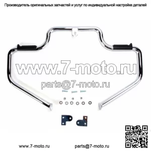 Хромированная защита двигателя Lindby Multibar Highway Bar Harley Dyna с передними органами управления (для: Harley-Davidson)
