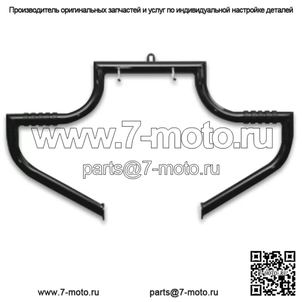 Защита двигателя Lindby 1,5" Black Magnumbar Highway Crash Bar 97-17 Harley Touring (Для: Harley-Davidson)