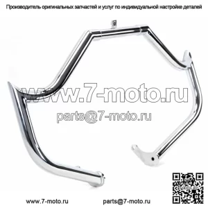 Защитная дуга двигателя Bad Dad 975 с хромированными наконечниками Harley Softail FLST FLS 00-17 (Для: Harley-Davidson)