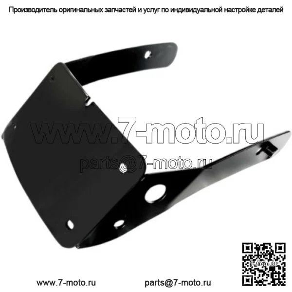 Крепление для держателя рамки номерного знака Cycle Vision Black Curved Harley 09+ Sportster (Для: Harley-Davidson)