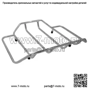 Хромированный задний багажник с жестким диском Tour Pack Pak Harley Touring, модель 1984–2013 гг. (Для: Harley-Davidson)