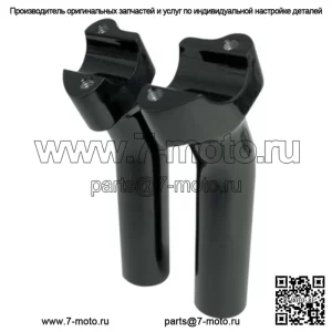 Глянцевый черный руль 5 1/2 Buffalo Рули с откидными выступами Harley Softail Dyna XL (Для: Harley-Davidson)