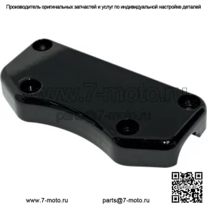 Black Smooth Buffalo Верхний зажим стойки руля Harley Custom (Для: Harley-Davidson)