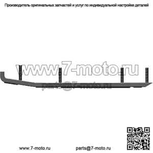 AP8-1300 Ace, 8-дюймовая твердосплавная направляющая (для: Polaris Indy EVO)