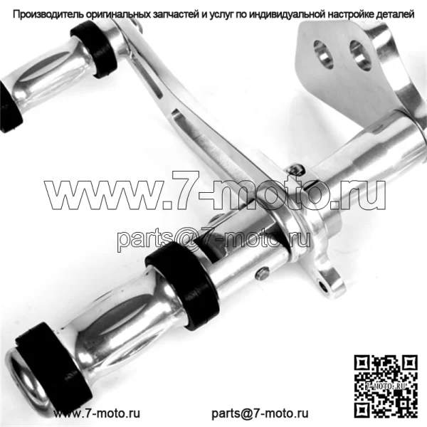 Полировка передних педалей управления Harley Davidson Dyna - Image 3