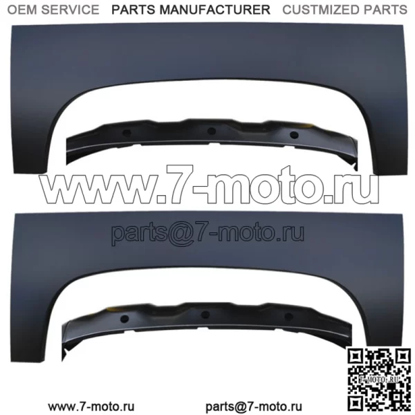 Левая правая 2007-2013 Chevy Silverado Верхние задние колесные арки Наружные колесные арки (Для: более одного автомобиля)