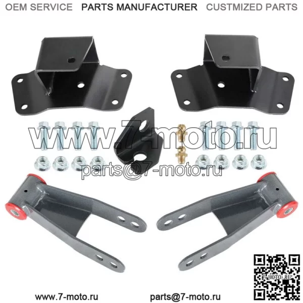 Для грузовика Chevy GMC 1500 C15 K15 1988-1998 годов выпуска 4 дюйма, комплект задних подвесок, скобы и вешалки - Image 3