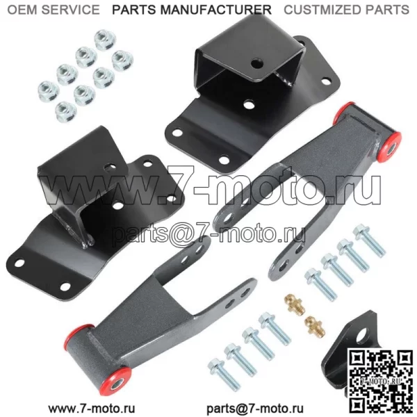 Для грузовика Chevy GMC 1500 C15 K15 1988-1998 годов выпуска 4 дюйма, комплект задних подвесок, скобы и вешалки - Image 4