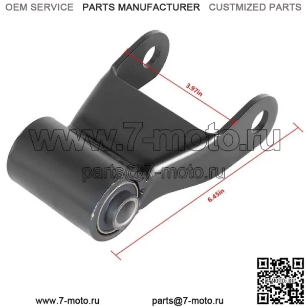 ПАРА 3-ДЮЙМОВОЙ СЕРЬГИ ЗАДНЕЙ ЛИСТОВОЙ РЕССОРЫ ДЛЯ DODGE RAM 2500 3500 722-022 1994-02 гг. - Image 5
