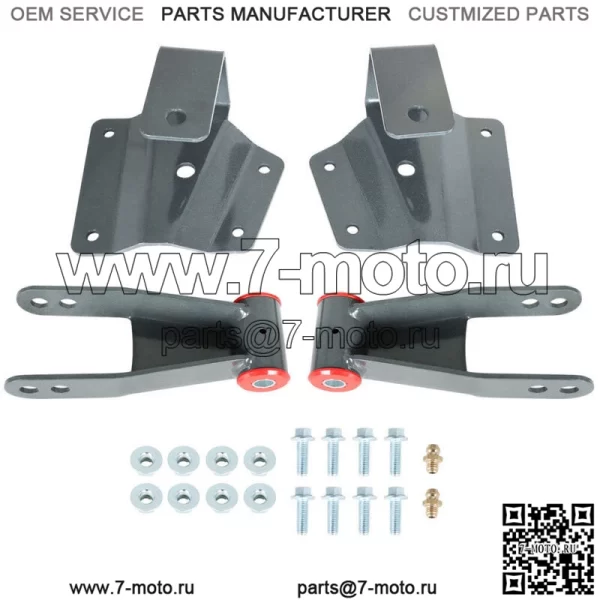 Для Chevy Silverado и GMC Sierra 1500 1999-06 1999-06 годов 4-дюймовый комплект задних скоб и вешалок