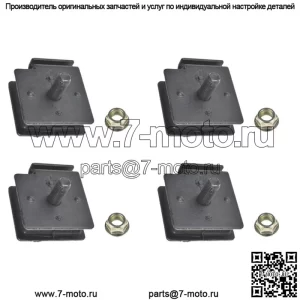 НОВЫЙ КОМПЛЕКТ РЕЗИНОВЫХ ДЕМПФЕРОВ RHINO 660 НИЖНЯЯ И ВЕРХНЯЯ ОПОРА ДВИГАТЕЛЯ Для Yamaha 2004-2007 гг. (Подходит: Yamaha Rhino 660)