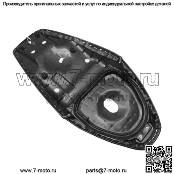 Для Honda WAVE 125R, WAVE 125S 125cc 2019-21 черное двойное сиденье V1 - Image 5