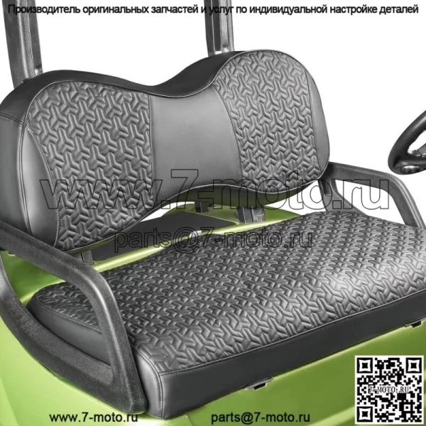 Чехол на переднее сиденье гольф-кара с черной строчкой для Yamaha G29 Drive Drive2, кожаный