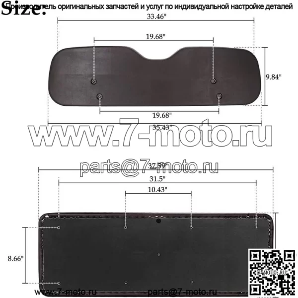 Сменные подушки заднего сиденья гольф-кара для автомобиля Yamaha EZGO Club Car - Image 2