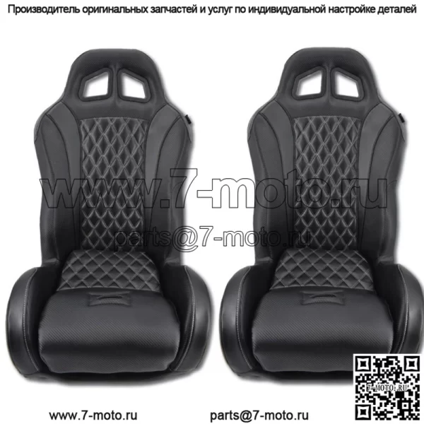 Набор из 2?сидений с черной подвеской и ромбовидной прошивкой CanAm Maverick X3 Turbo