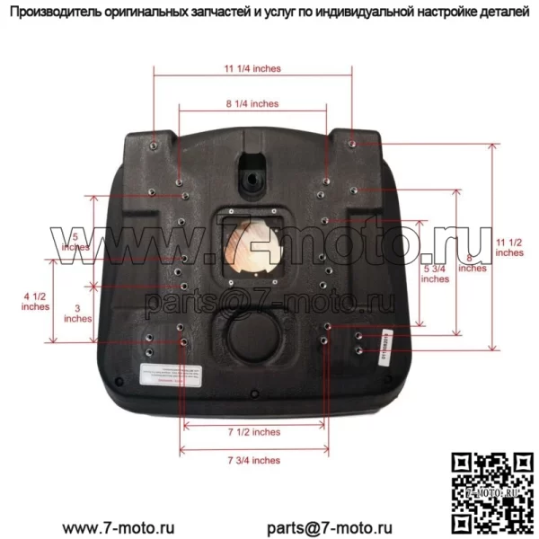 Серое сиденье с высокой спинкой подходит для John Deere Gators TX, TX Turf, TH 6x4, TE, XUV, Trail - Image 3