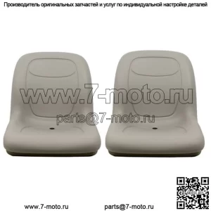 Пара серых виниловых сидений John Deere Gator (2 шт.) подходят для Turf TX TXTurf Worksite и XUV
