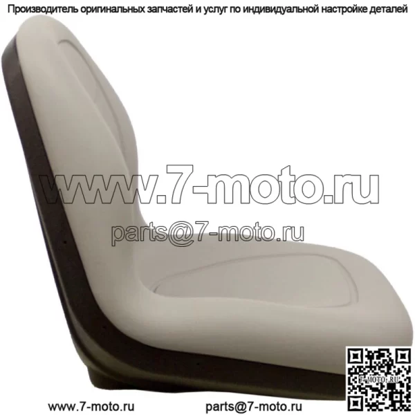 Пара серых виниловых сидений John Deere Gator (2 шт.) подходят для Turf TX TXTurf Worksite и XUV - Image 3