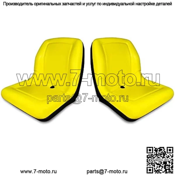 (2 сиденья) Сиденье с высокой спинкой для John Deere Gator TX 4X2 TURF 4X2 HPX F725 VG11696 - Image 2
