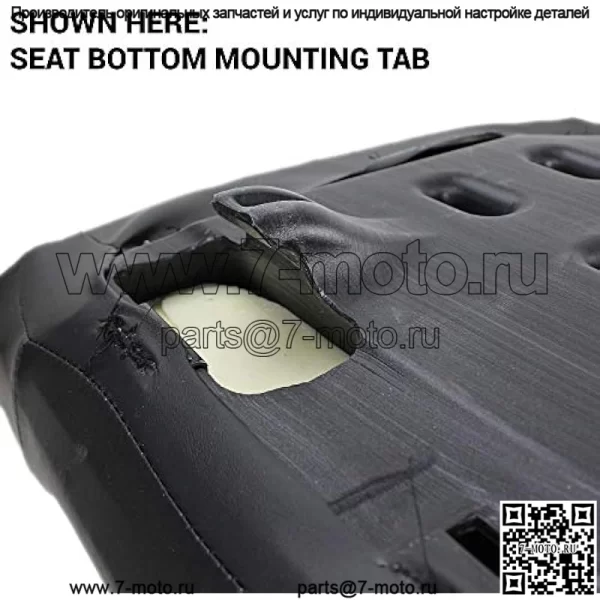 E-AM140946 Черная нижняя подушка сиденья DirectFit? для John Deere 4X2 HPX, 4X4 HPX, XUV625i, XUV825i, XUV855D, XUV825E, XUV825M, XUV855E, XUV855M, M-Gators+ - Image 4