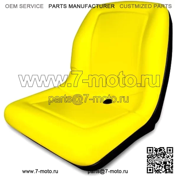 СИДЕНИЯ TRAC (2 сиденья) Желтое сиденье для John Deere Gator CS TS TX 4X2 AM133476 — сиденья с высокой спинкой - Image 3