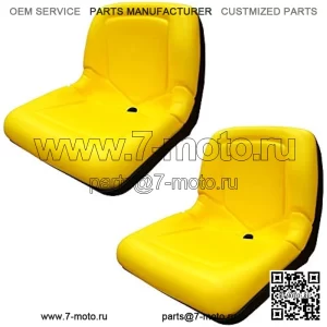TRAC SEATS (2 сиденья) Желтое сиденье для John Deere Gator CS TS TX 4X2-15 дюймов, спинка — AM133476