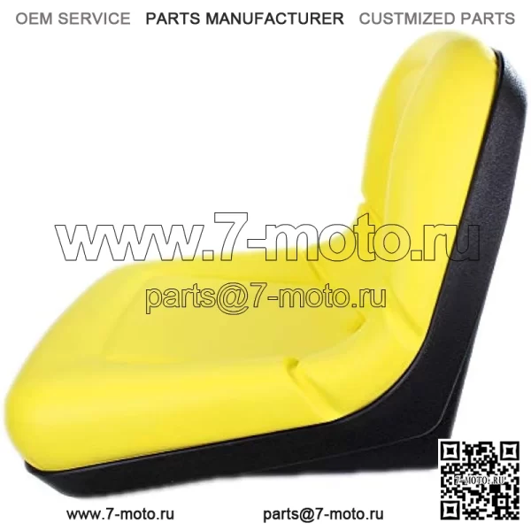 E-AM129968 Желтое сиденье 15 дюймов для John Deere 4X2, CS и TS 4X2 Gators - Image 2