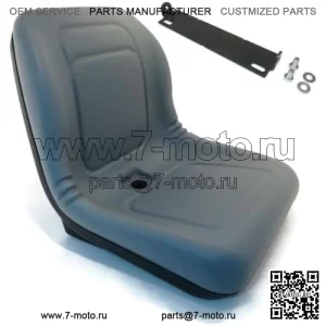 Серое сиденье с высокой спинкой подходит для John Deere Gator CS, CX, 4x2 HPX, 4x4HPX, 4x4 Trail HPX